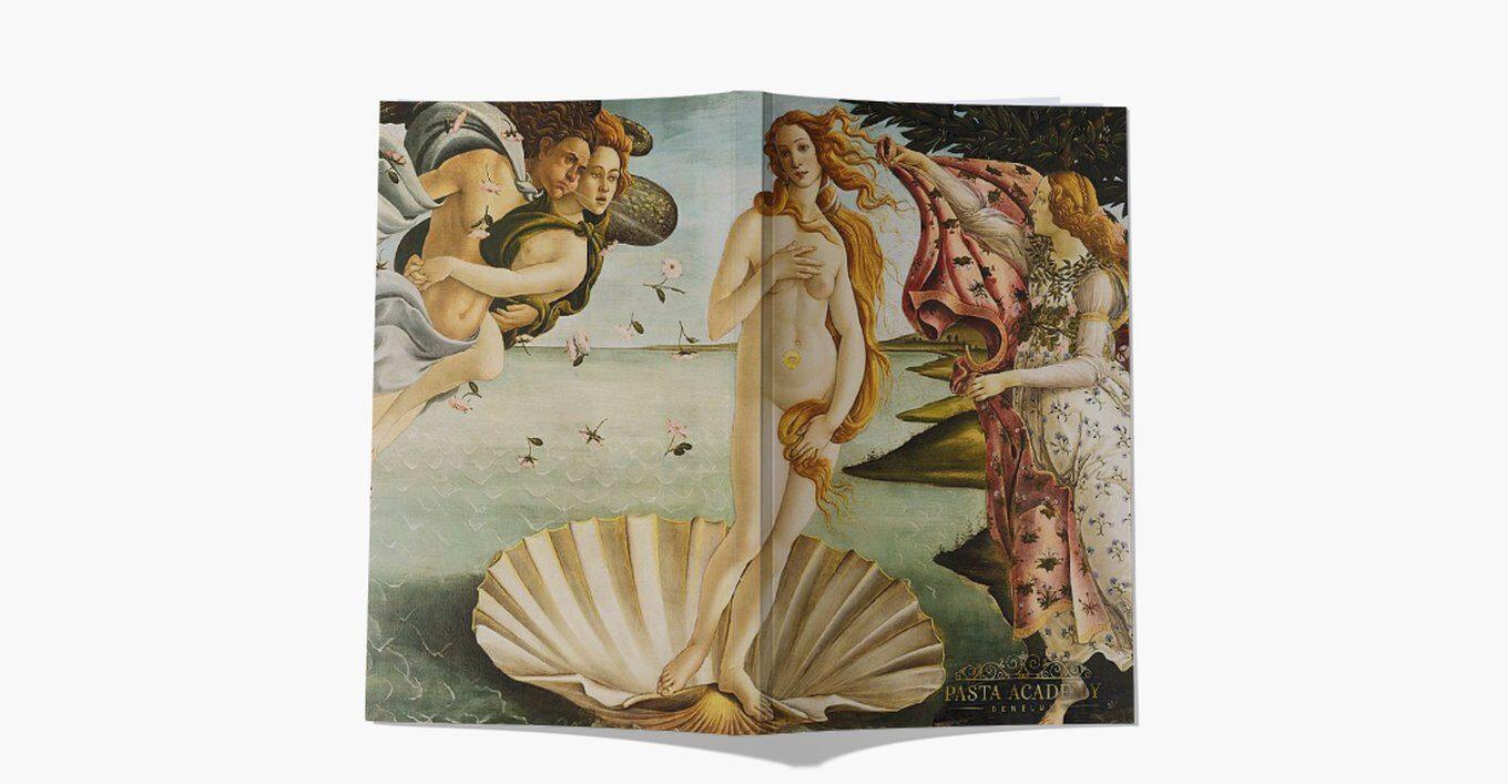 Pasta schrift (gelijnd)