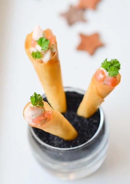 Hoorntje met zalmmousse - Sarah Puozzo - Beleef la bella vita