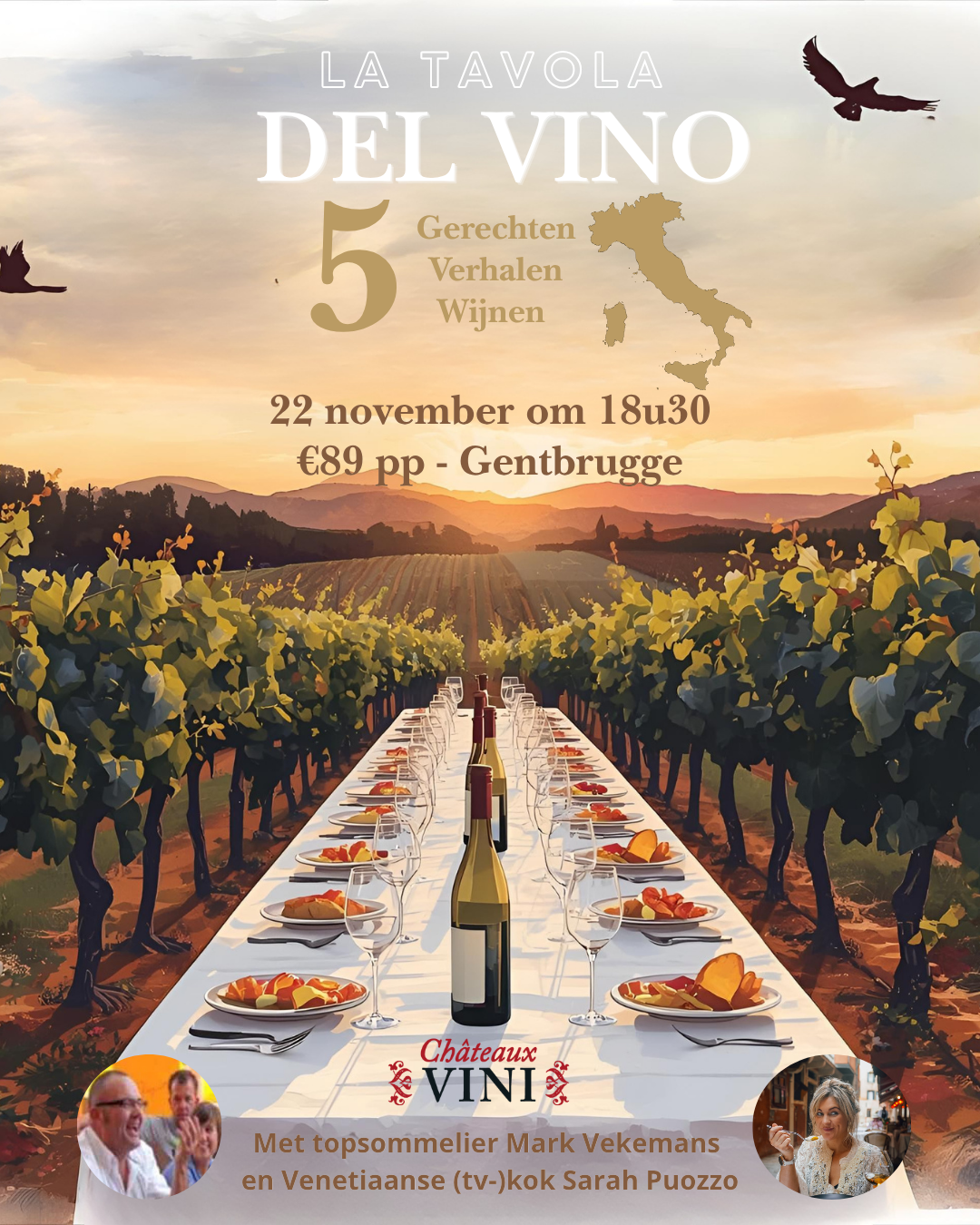 22 november 2025 om 18u30 | La tavola del vino | Gentbrugge